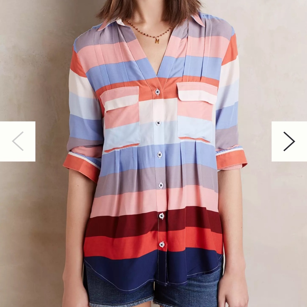 Anthropologie Meave Wynwood Buttondown